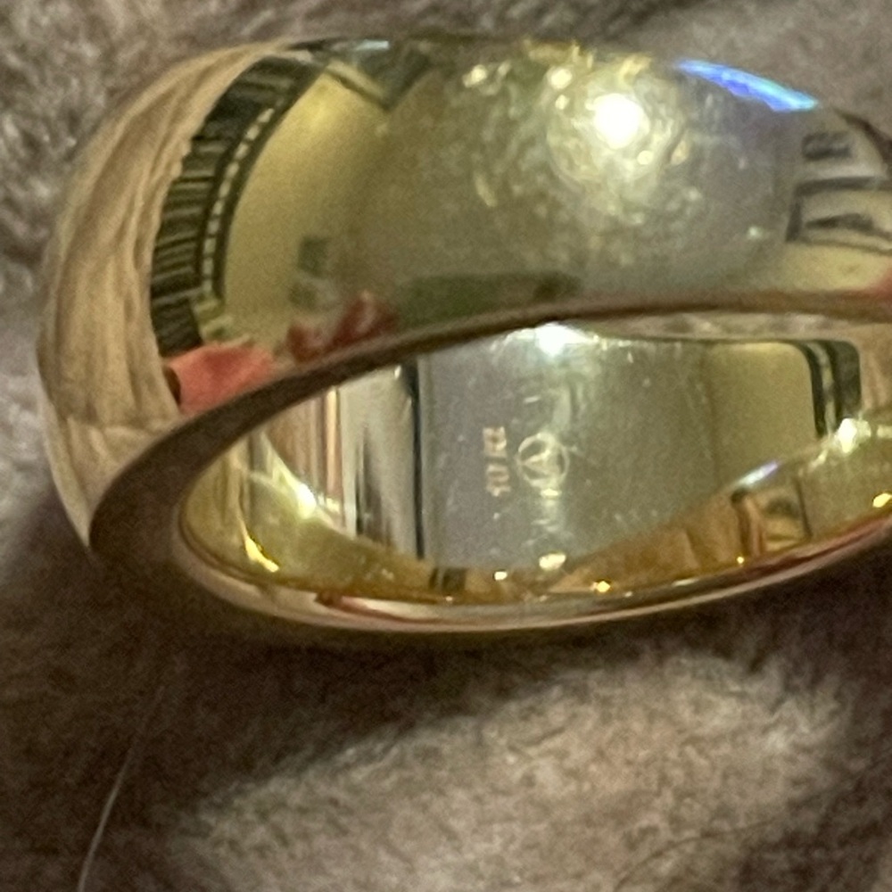 10K Polished Gold Women's Ring - Picture 10 of 15
